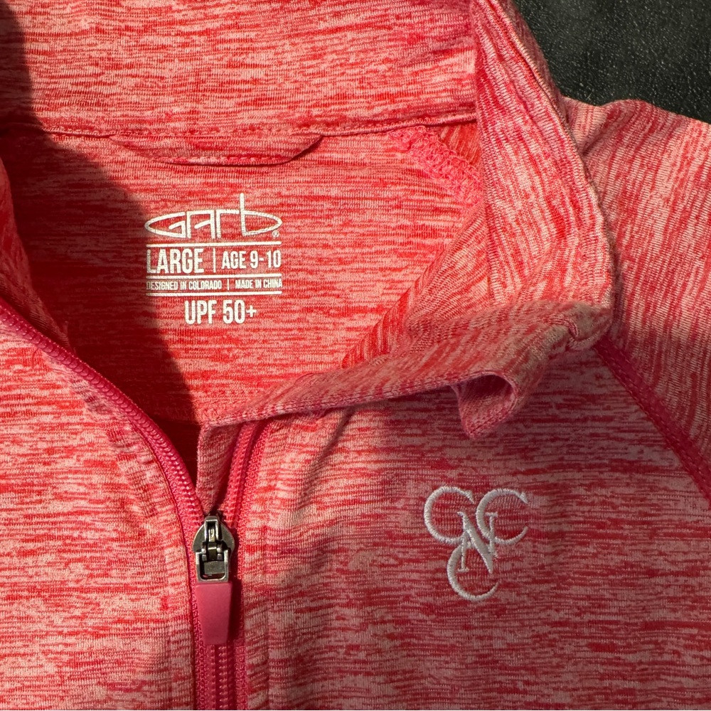 Garb Girls Pink Zip-Up CCNC Golf Jacket - Size L
